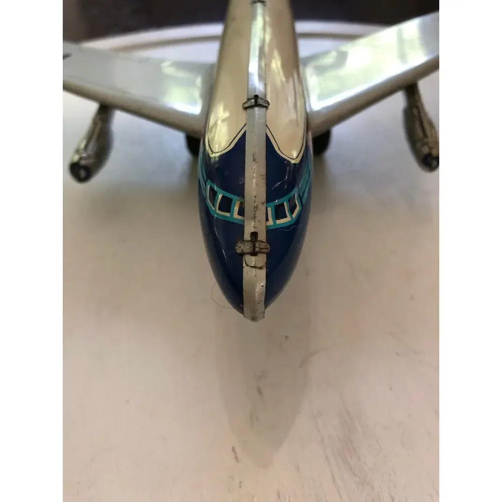 Vintage Japan Tin United Airlines Airplane Tin Toy United N80001 DC 8